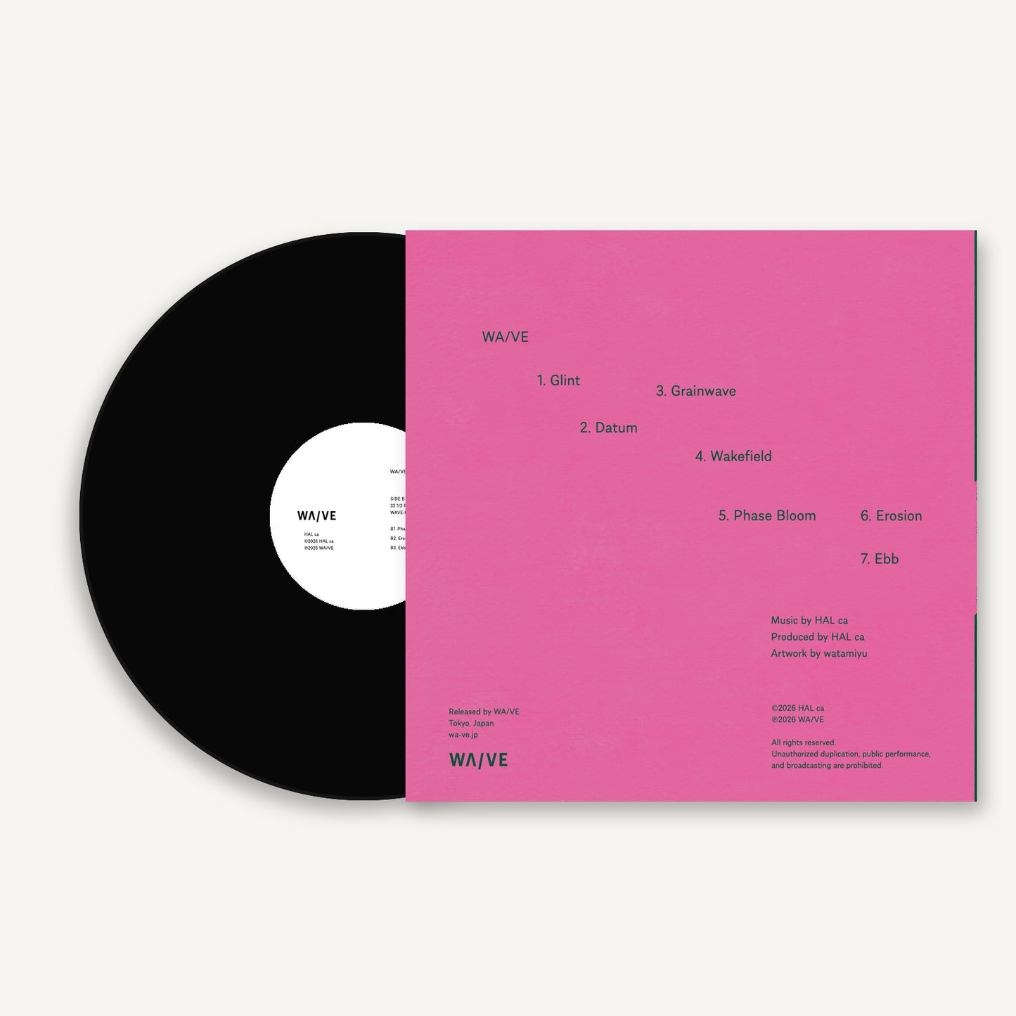 【数量限定・受注販売】HAL ca『WA/VE』12inch Vinyl